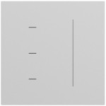 Gira 536576 Touchaufsatz System 3000 in Grau matt lackiert mit LED-Statusanzeige und Speicherfunktion 