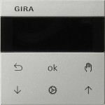 Gira 5366600 System 3000 Jalousie- und Schaltuhr Display Edelstahl (lackiert) 