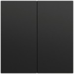 Gira 537074 Wippe 2f unbedruckt System 70 Schwarz matt lackiert 
