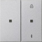 Gira 538126 Bluetooth-fähige Jalousie- und Schaltuhr zur Steuerung von Behängen und Beleuchtung mit App-Bedienung Alu 