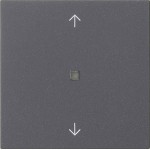 Gira 538228 Bedienaufsatz mit Bluetooth für System 3000 zur Steuerung von Behängen und Beleuchtung Anthrazit 
