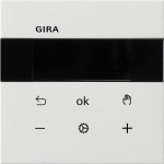 Gira 5393112 System 3000 Raumtemperaturregler Display Reinweiß glänzend 