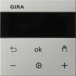 Gira 5393600 System 3000 Raumtemperaturregler Display System 55 Edelstahl 