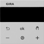Gira 5394015 System 3000 Raumtemperaturregler Bluetooth System 55 Grau matt 