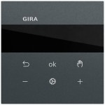 Gira 539473 Raumtemperaturregler mit Bluetooth-Steuerung über Gira System 3000 App, kapazitivem Sensor 