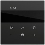 Gira 539474 Raumtemperaturregler mit Bluetooth-Steuerung über Gira System 3000 App, kapazitive Sensorfläche 