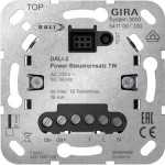 Gira 541100 Power-Steuereinsatz für Schalten, Dimmen und Farbtemperatursteuerung von DALI-Leuchten mit Tunable White 
