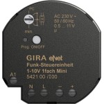 Gira 542100 Die eNet Funk Steuereinheit ermöglicht das Schalten und Dimmen von Leuchten mit 1 - 10 V-Schnittstelle 
