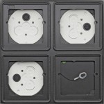 Gira 5508910 AP-Gehäuse 2 x 2f System 106 Anthrazit 