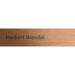 Gira 5549921 Beschriftbare Ruftaste in Bronze passend für System 106. Professionelle Laserbeschriftung über 