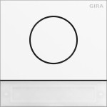 Gira 5569902 System 106 Türstationsmodul mit Inbetriebnahme-Taste Verkehrsweiß (lackiert) Inbetriebnahme-Taste 
