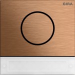 Gira 5569921 System 106 Türstationsmodul mit Inbetriebnahme-Taste in Bronze für die Kommunikation zwischen innen 