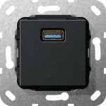 Gira 568210 USB 3.0 A Kpl. Einsatz Schwarz m 