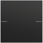 Gira 575174 Wippenset 1-fach passend für Tastsensor 4.70 in Schwarz matt lackiert (Zubehör) 