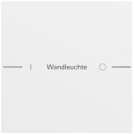 Gira 576172 Wippenset 1-fach individuell für Tastsensor 4.70 in Reinweiß seidenmatt lackiert (Zubehör) 