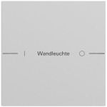 Gira 576176 Wippenset 1-fach individuell für Tastsensor 4.70 in Grau matt lackiert passend für System 70 (Zubehör) 