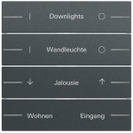 Gira 576473 Wippenset 4-fach individuell für Tastsensor 4.70 in anthrazit lackiert (Zubehör) 