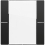 Gira 577174 Wippenset 1fach mit Beschriftungsfeld für Tastsensor 4.70 in Schwarz matt lackiert (Zubehör) 