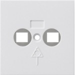 Gira 810903 Abdeckung passend für Potenzialausgleich-Dose in reinweiß glänzend aus der Serie System 55 