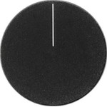 Gira 830528 Stellrad für Stetigregler KNX in Schwarzglasoptik passend für System 55 Programmübergreifend 