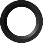 Gira 8306550 Schmaler Designring in Schwarz passend für Präsenzmelder Mini. Erhöht den Berührungsschutz und verleiht 