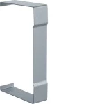 Hager BR651307LAN Schnittkaschierung zu BR/H/N/A/S 68x130mm Oberteil 80mm aus Stahlblech lackiert alu 