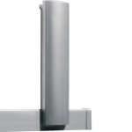 Hager COL40110SET1ALU Abdeckung der Verbindung Unterputz zu Sockelleiste 40x110x400mm lackiert Alu 