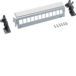 Hager FZ12MK Patch-Panel univers 12-fach für Keystone ohneTE für Hutschiene/geschraubt 