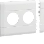 Hager GB120209016 Blende 2-fach Steckdose zu BRA/H/S 120mm anreihbar halogenfrei verkehrsweiß 