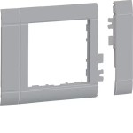 Hager GR0800ALAN Rahmenblende modular ZS 55 Oberteil 80 halogenfrei lack alu 