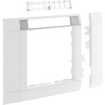 Hager GR0802A9016 Rahmenblende 55 modular Oberteil 80 halogenfrei mit Beschriftungsfeldig verkehrsweiß 