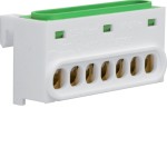 Hager GZ07E PE Klemme mit 7 Klemmstellen,Minigamma,IP2 x,grün-gelb 