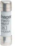 Hager LF302G Zylindersicherungen für industrielle Anwendungen 10x38mm gG 2A 500V AC 120kA 