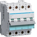 Hager NCN400 Leitungsschutzschalter 4-polig 10kA/15kA C-0,5A 4TE 