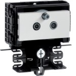 Hager SL200559509010 Geräteträger - Technikteil SAT Stichleitungsdose SL 20x55 reinweiß 