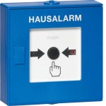 Hager TG558A Funk-Druckknopfmelder für TG55xA Hausalarm blau 