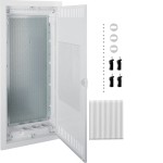 Hager VH48MMV Multimediaverteiler für Homeway Hohlwand 4-reihig geschlitzte Stahlblechtür 