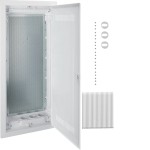 Hager VU48WWV Multimediaverteiler für Homeway Unterputz 4-reihig geschlitzte Kunststofftür 