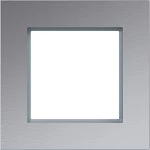 Hager WAD8100AL Rahmen 1fach, A.8, alu matt, Aluminium gebürstet 