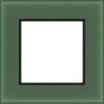 Hager WAD8100X02 Rahmen 1fach, A.8, forest glass, Milchglas 