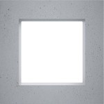 Hager WAD8100X10 Rahmen 1fach, A.8, concrete stone, glatter Beton 