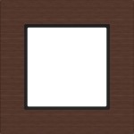 Hager WAD8100X13 Rahmen 1fach, A.8, umber wood, Wenge-Holz 