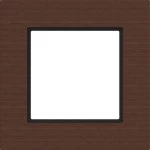 Hager WAD8120X13 LED-Rahmen 1fach, A.8, umber wood, Wenge-Holz 