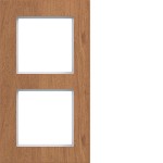 Hager WAD8200X14V Rahmen 2fach senkrecht, A.8, natural wood, Eichenholz 