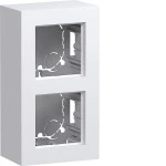 Hager WAD8210WG Gehäuse 2fach, hohe Ausführung, AP, A.8, lichtweiß glänzend 