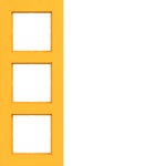 Hager WAD8300C16 Rahmen 3fach, A.8, saffron, matt 