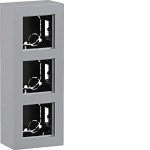 Hager WAD8310TA Gehäuse 3fach, hohe Ausführung, AP, A.8, titan metallisch, lackiert 