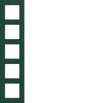 Hager WAD8500C07 Rahmen 5fach, A.8, jade, halbglänzend 