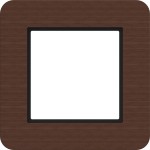 Hager WAD9100X13 Rahmen 1fach, C.8, umber wood, Wenge-Holz 