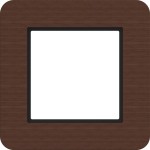 Hager WAD9120X13 LED-Rahmen 1fach, C.8, umber wood, Wenge-Holz 